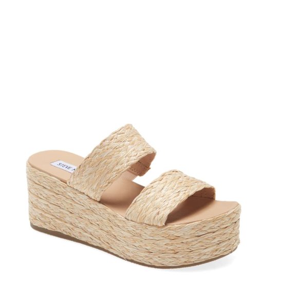 Steve Madden Jolted Wedge Sandal Size 8.5 - Picture 3 of 5